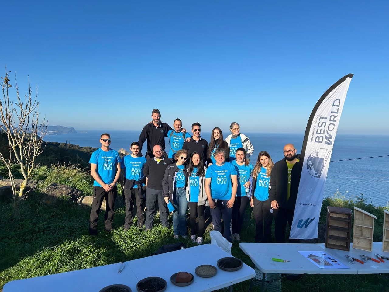 Group of volunteers at Bermeo