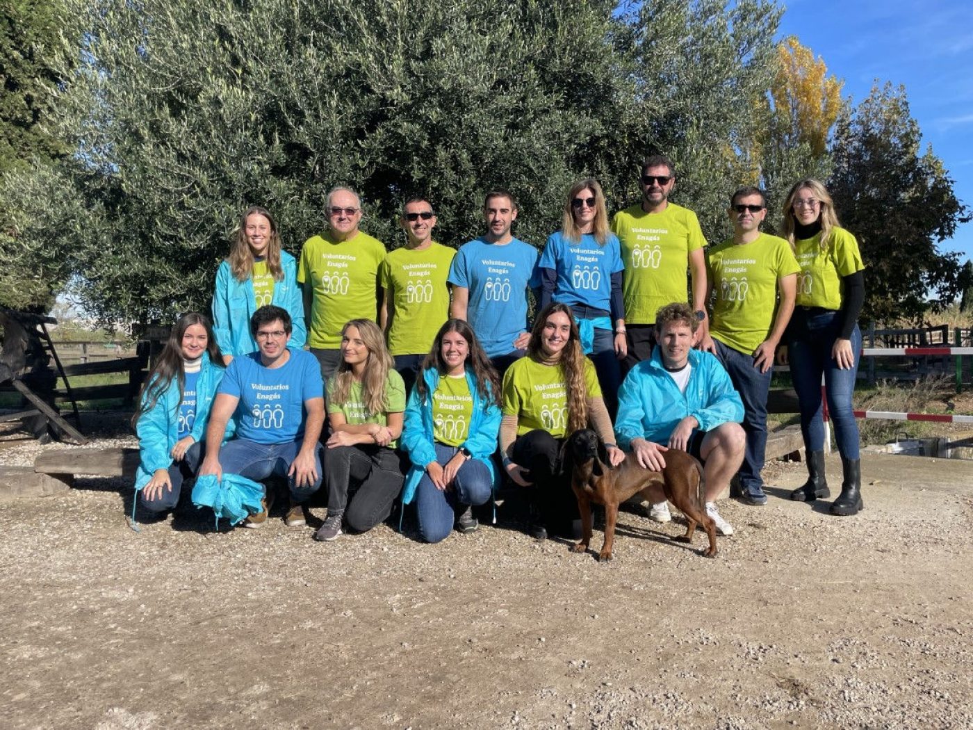 Grupo de voluntariado de Enagás en Zaragoza